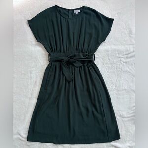 Polagram dark green midi dress